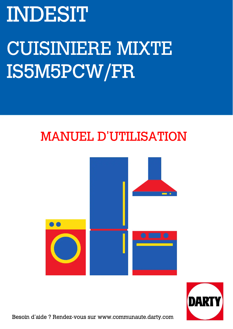 First page image of the manual for IS5M5PCW/FR