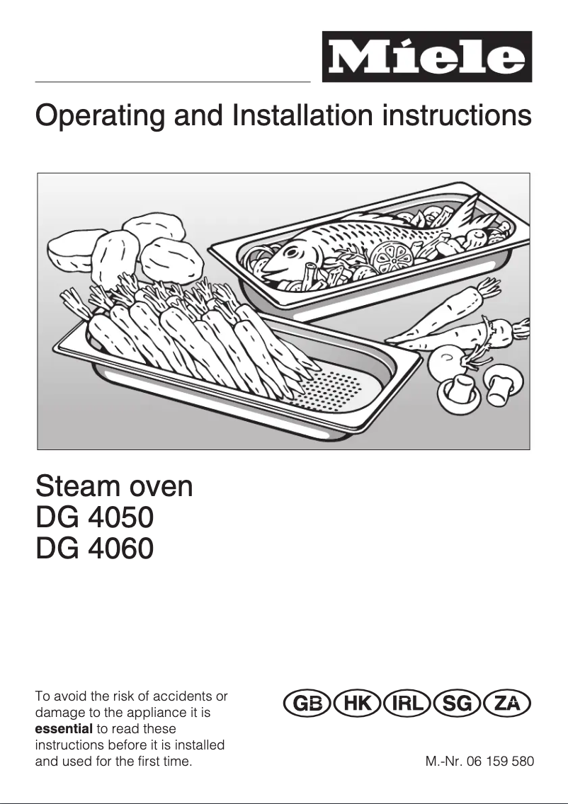 First page image of the manual for DG 4060