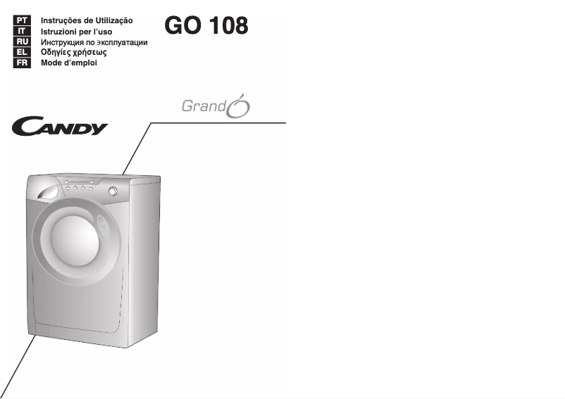 Page 1 of the manual User Manual Candy GO 108-04S
