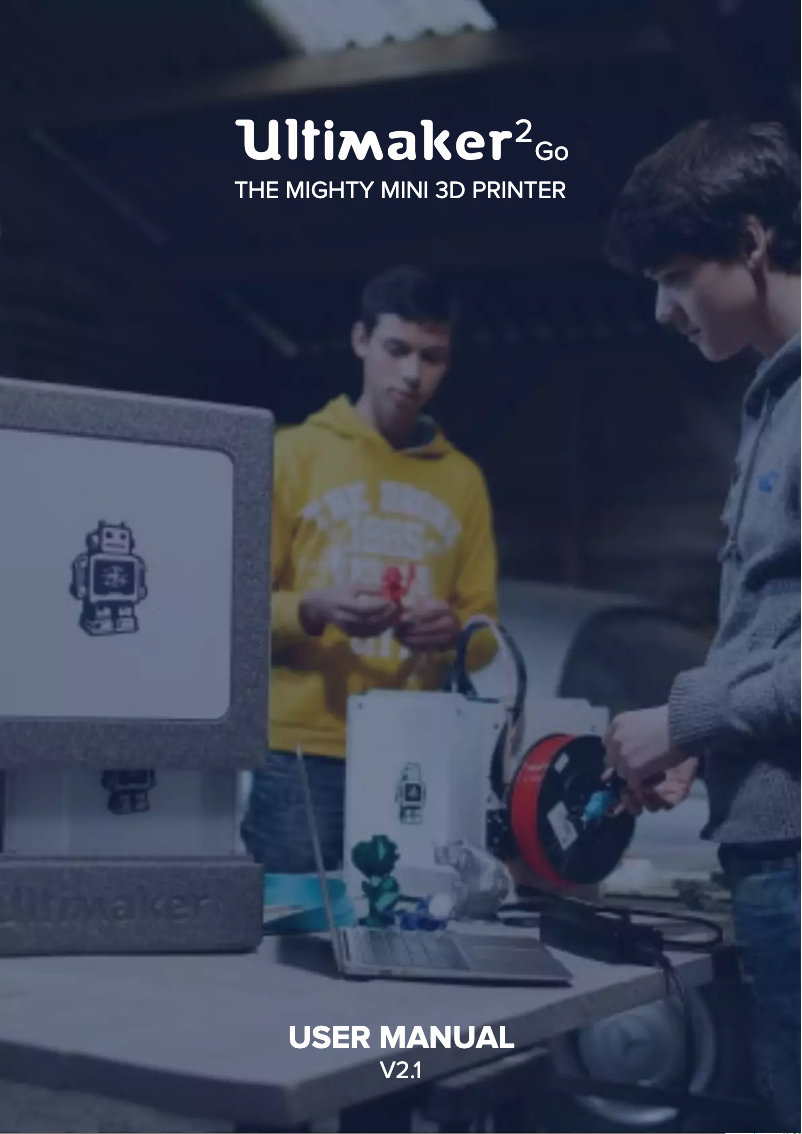 Page 1 of the manual User Manual Ultimaker 2 Go