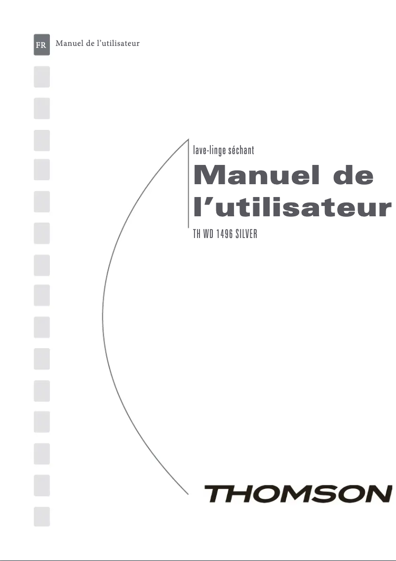 Image de la première page du manuel de l'appareil TH WD 1496 Silver