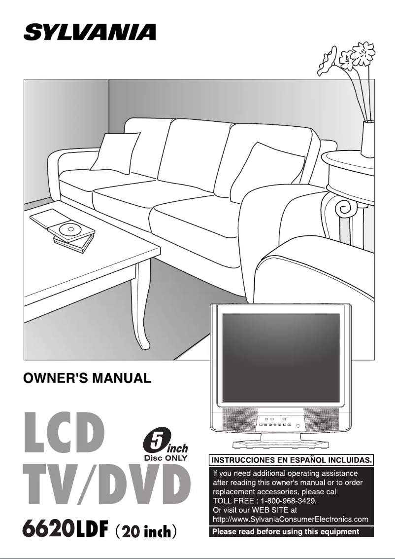 First page image of the manual for 6620LDF