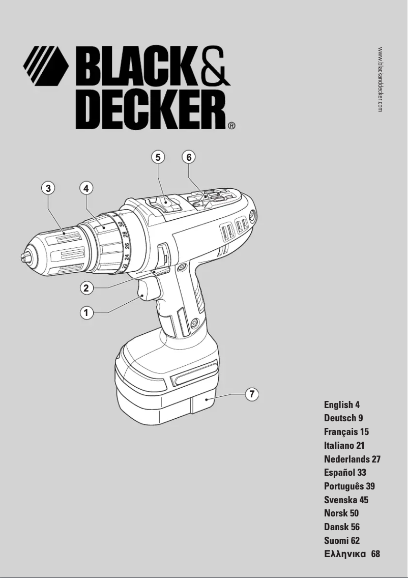 Page 1 of the manual User Manual Black & Decker HP146F3