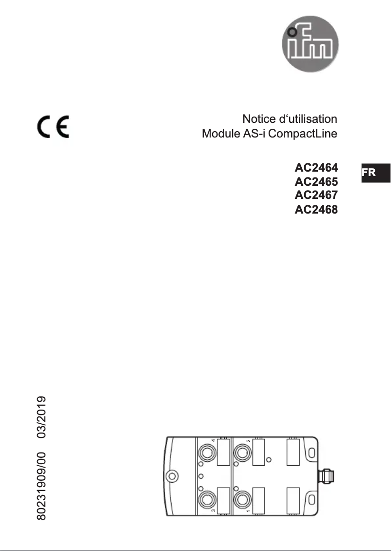 First page image of the manual for AC2464