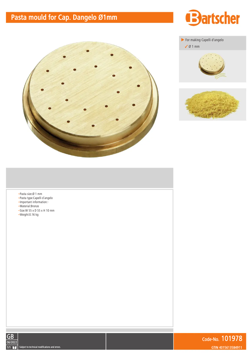 First page image of the manual for 101978