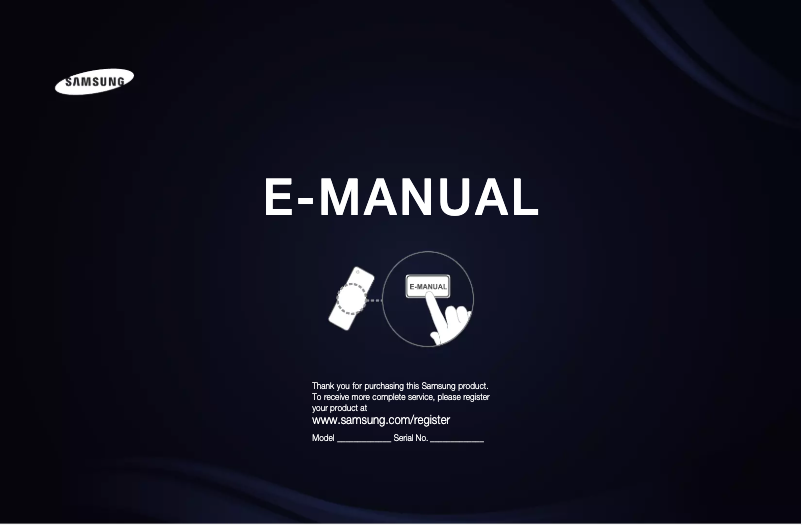 Page 1 of the manual User Manual Samsung UE37D6505VS