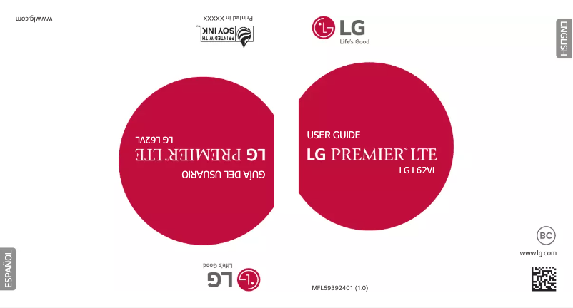 Page 1 of the manual User Manual LG Premier LTE