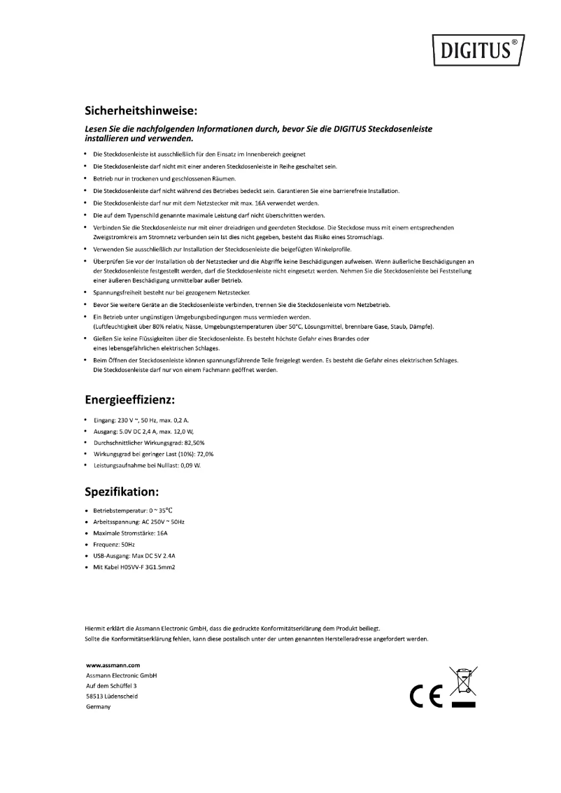 First page image of the manual for DA-70620