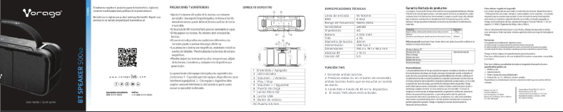 Page 1 of the manual User Manual Vorago BSP-500-V2