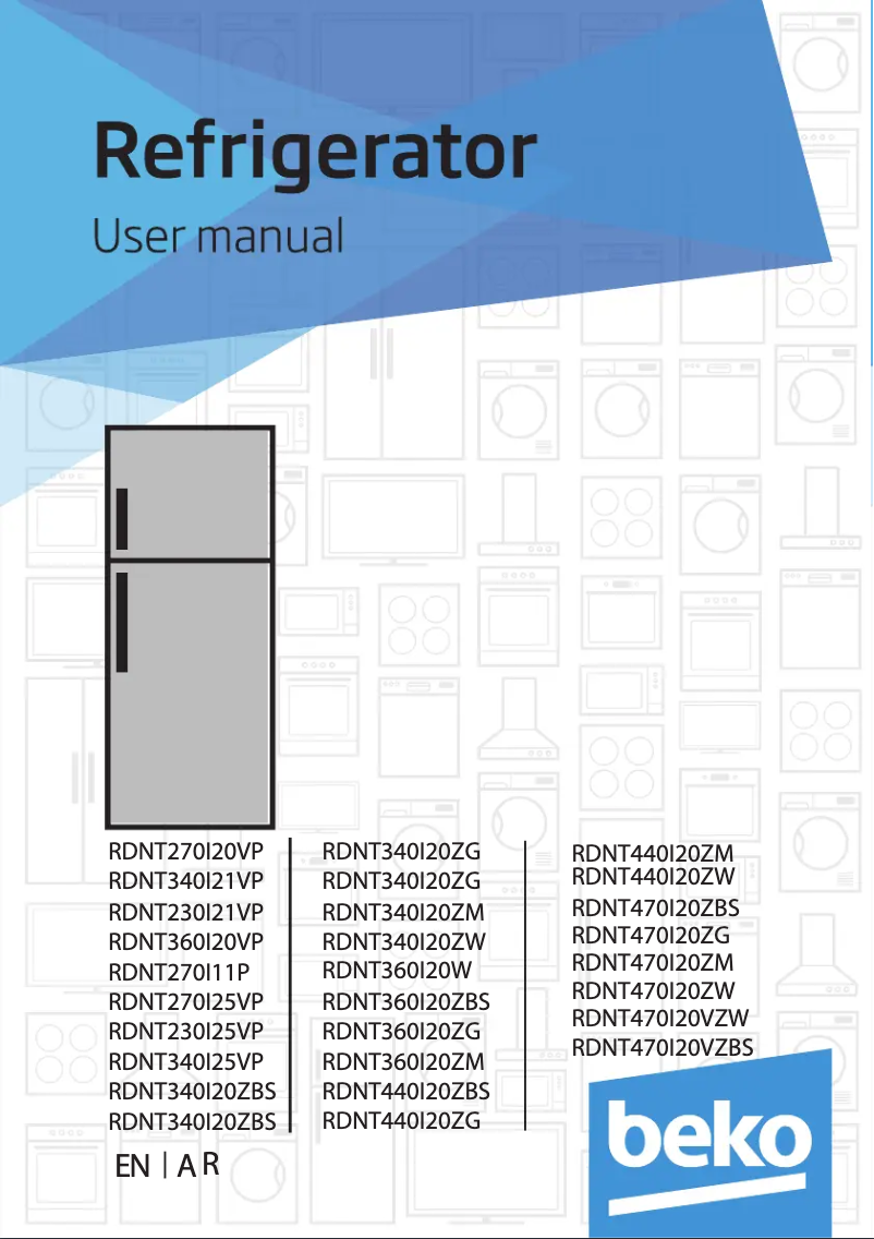 Page 1 of the manual User Manual Beko RDNT440I20ZG