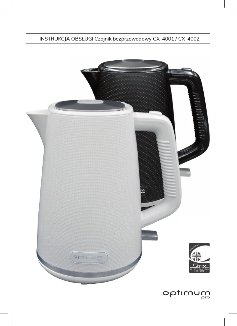 Page 1 of the manual User Manual Optimum Pro CX-4001