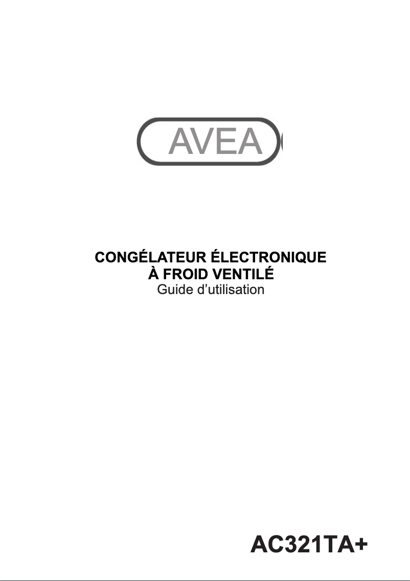 Page 1 of the manual User Manual AVEA AC321TA+