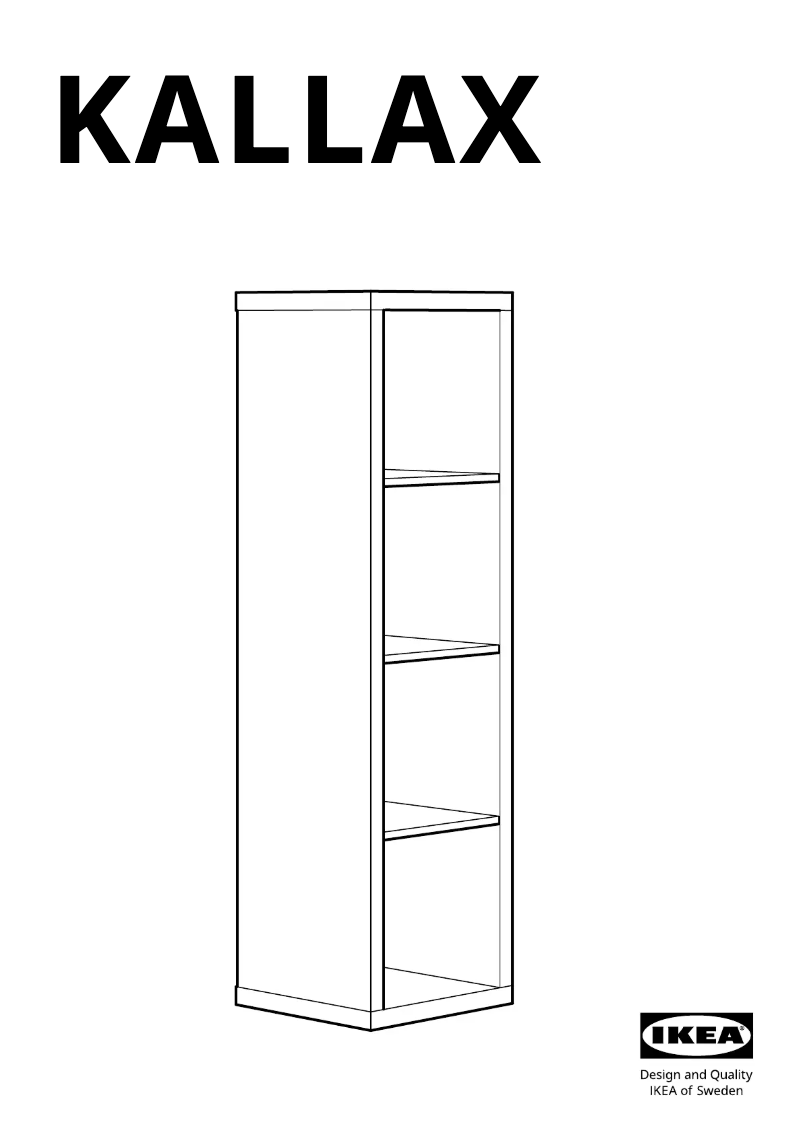 First page image of the manual for KALLAX 503.074.94