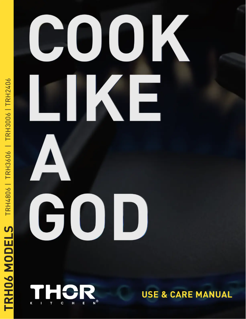 First page image of the manual for TRH3606