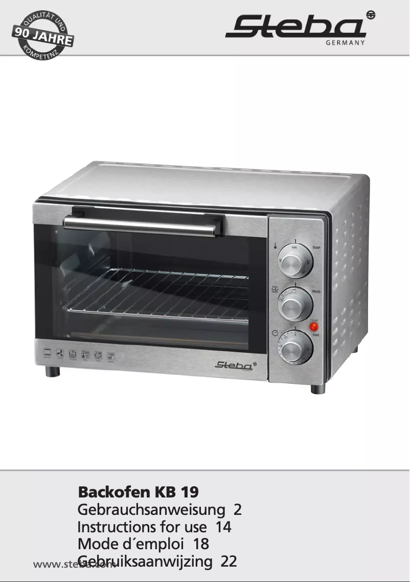 First page image of the manual for KB19