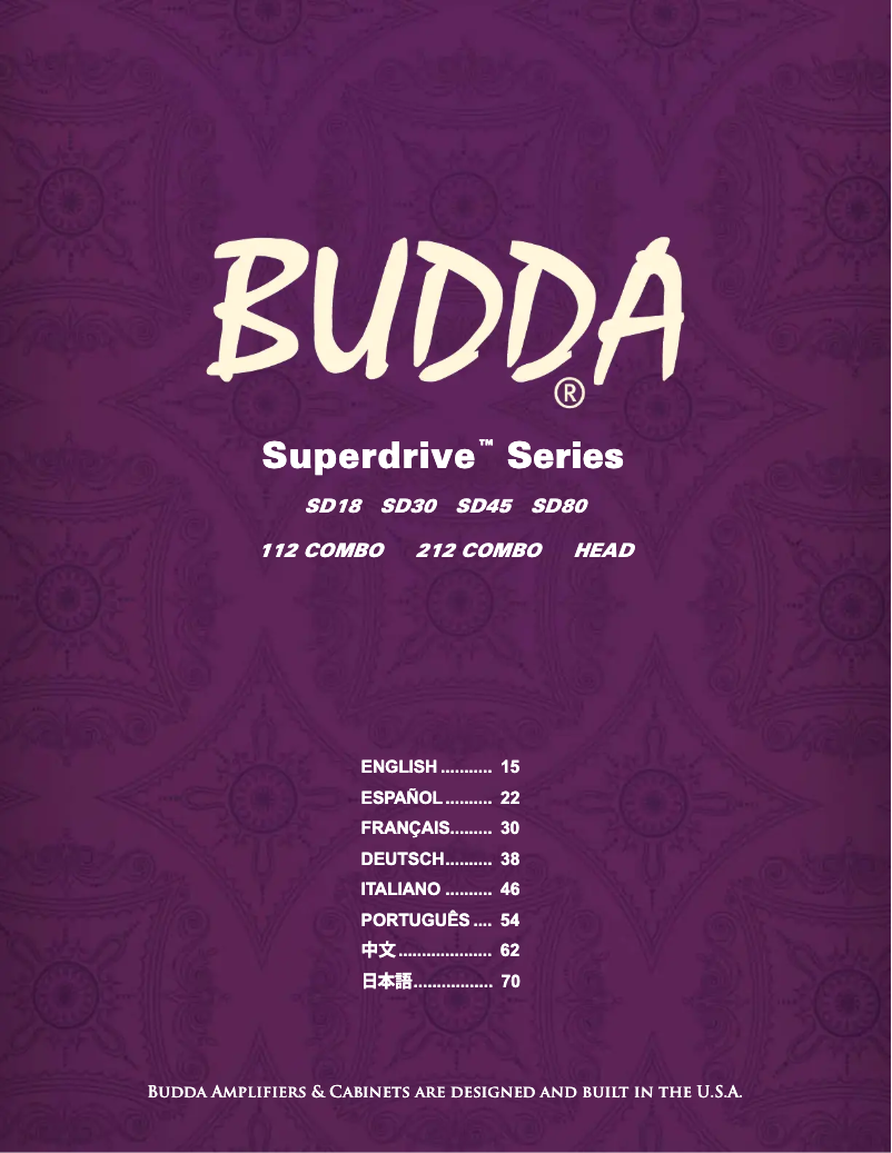 First page image of the manual for Superdrive 45 Series II 112 Combo