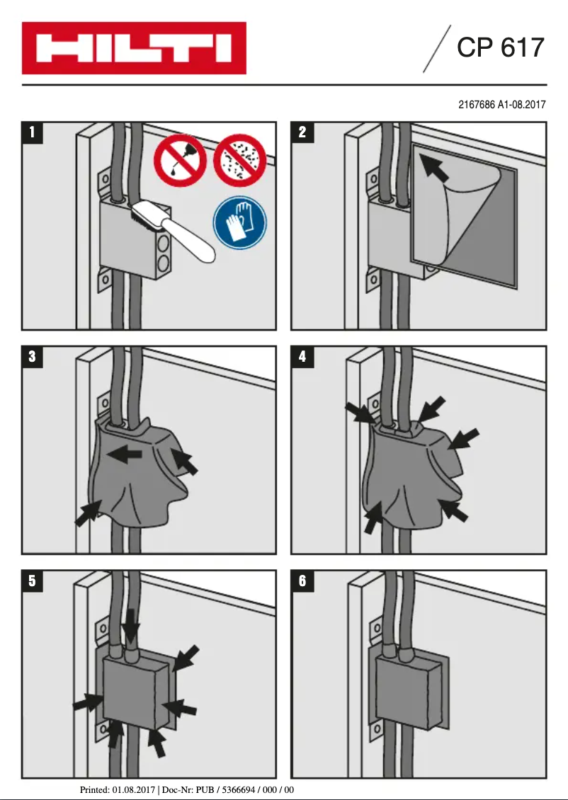 Page 1 of the manual Instructions / Assembly Hilti CP 617