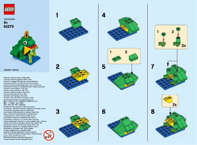 Page 1 of the manual User Manual Lego Frog 40279