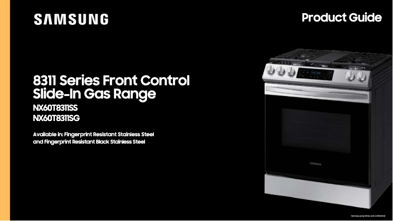 First page image of the manual for NX60T8311SS