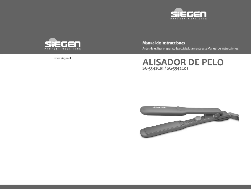 First page image of the manual for SG-3542C01