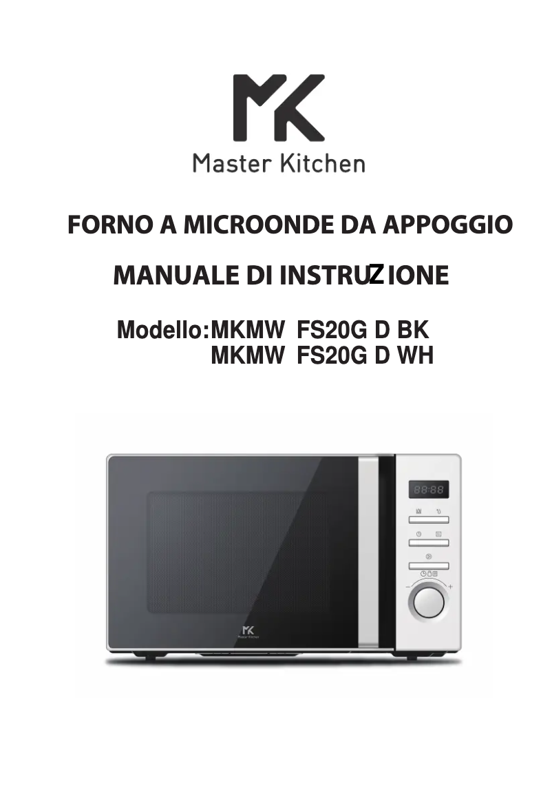 Page 1 of the manual User Manual Master Kitchen MKMW FS20G D WH