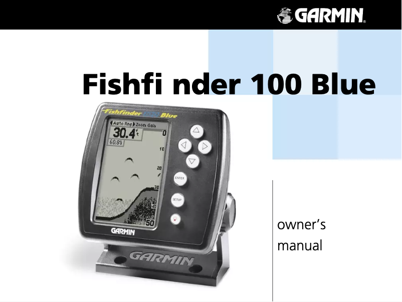 Image de la première page du manuel de l'appareil Fishfinder 100