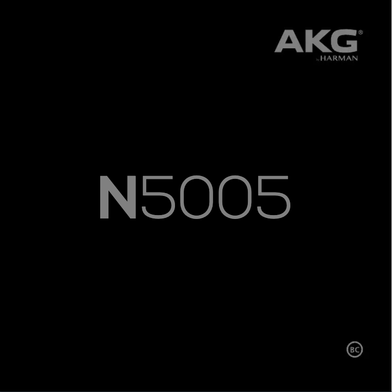 First page image of the manual for N5005