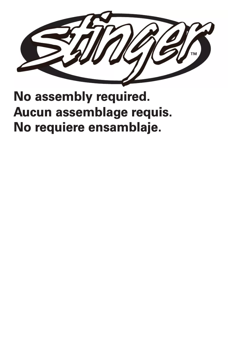 Page 1 of the manual User Manual Stinger WD2025