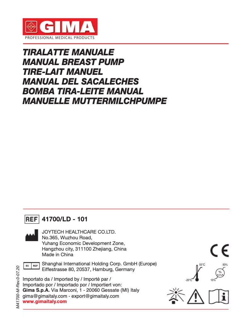 Page 1 of the manual User Manual GIMA 41700
