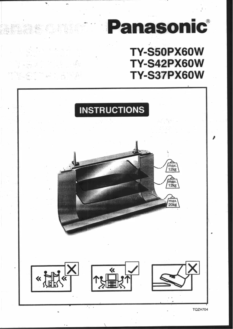 First page image of the manual for TY-S42PX60W