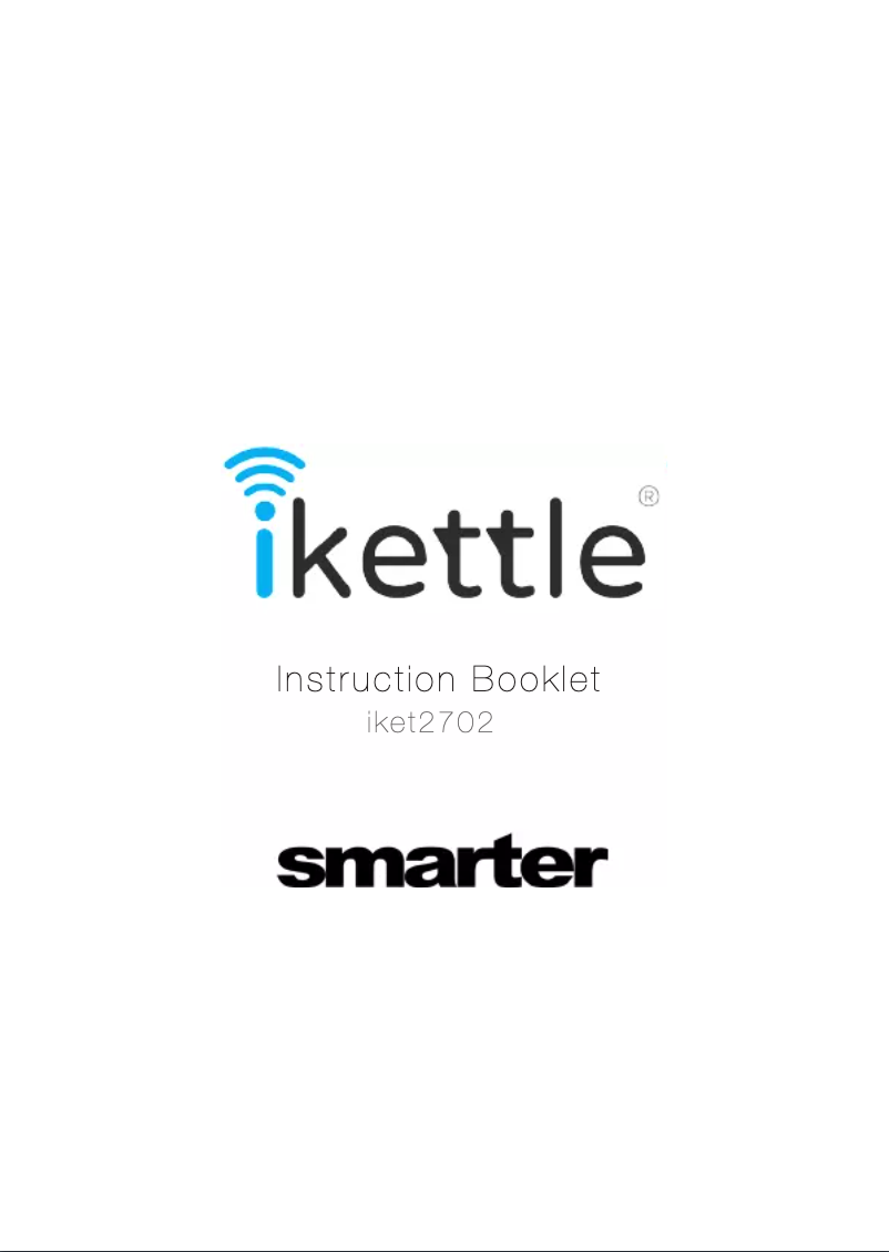 First page image of the manual for iKettle 2.0