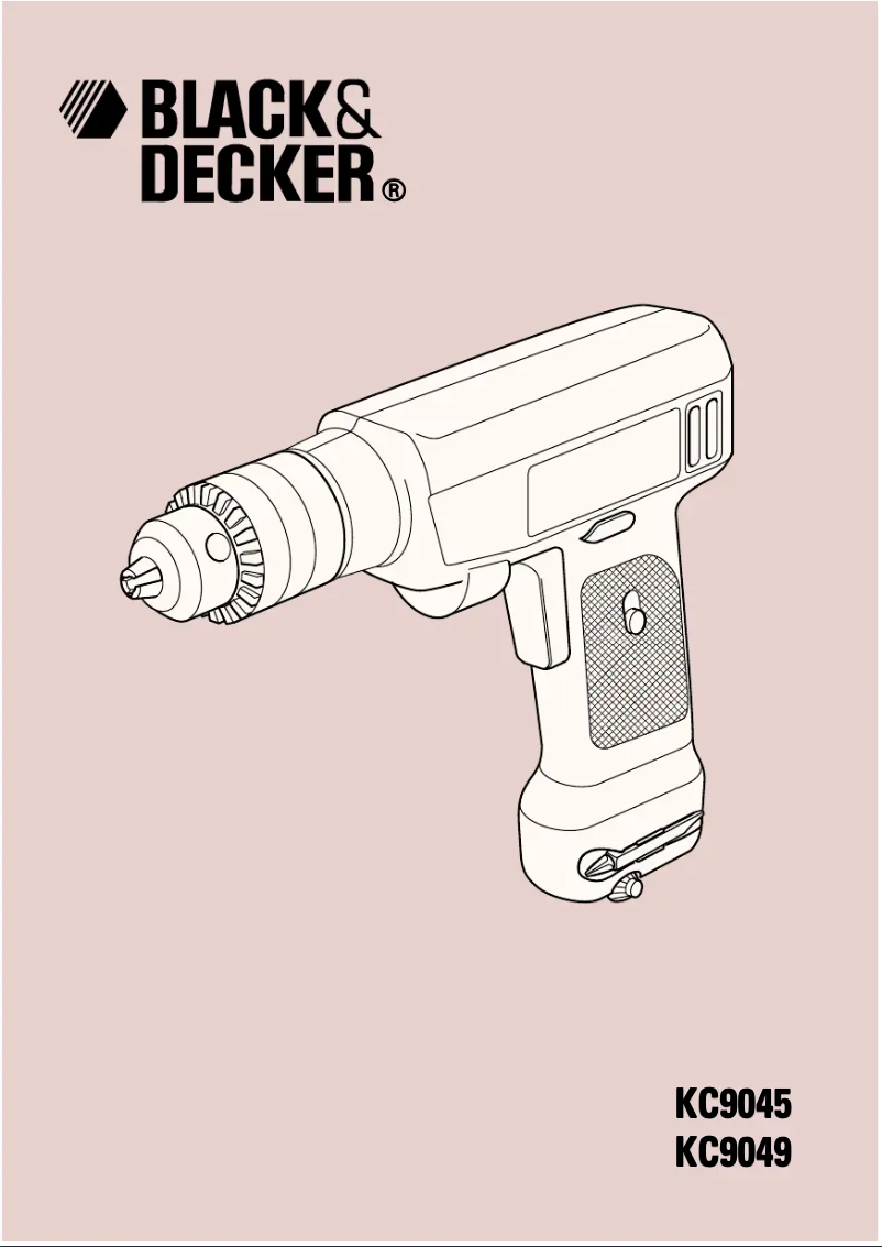 Page 1 of the manual User Manual Black & Decker KC9049