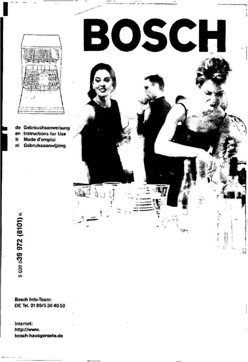 Page 1 of the manual User Manual Bosch SGS4309