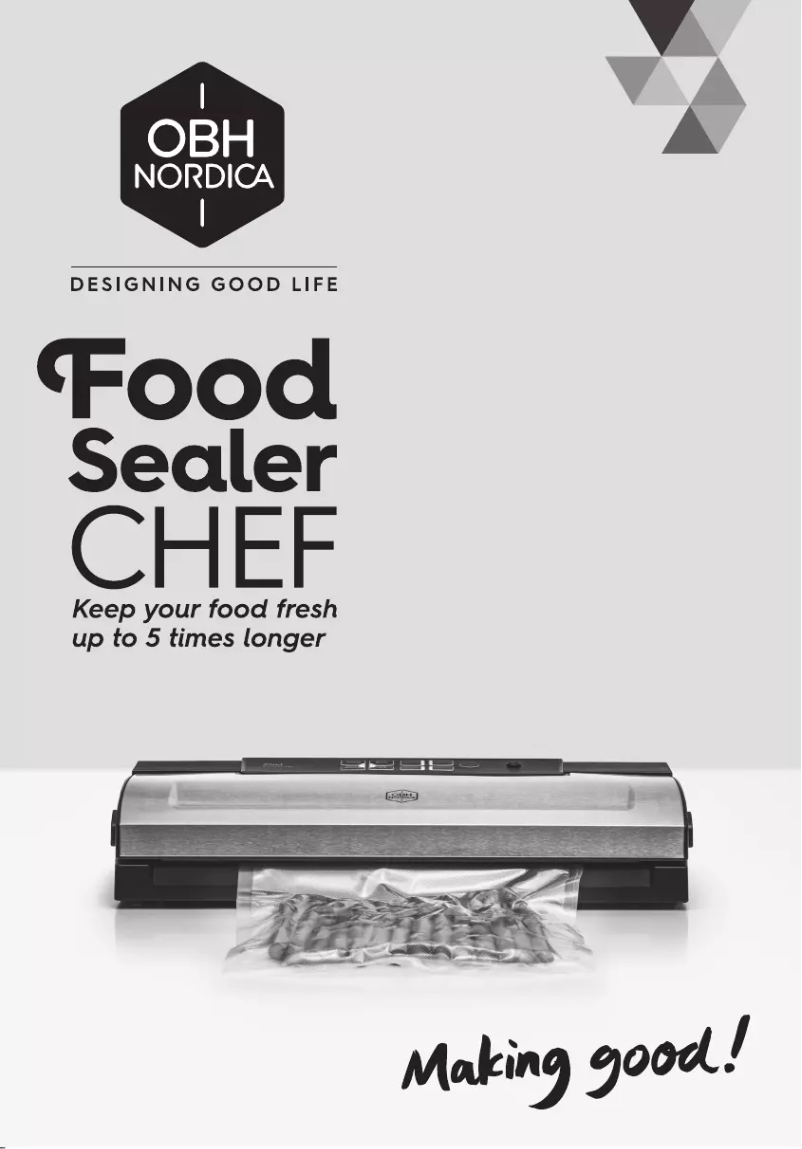 Page 1 of the manual User Manual OBH Nordica Chef