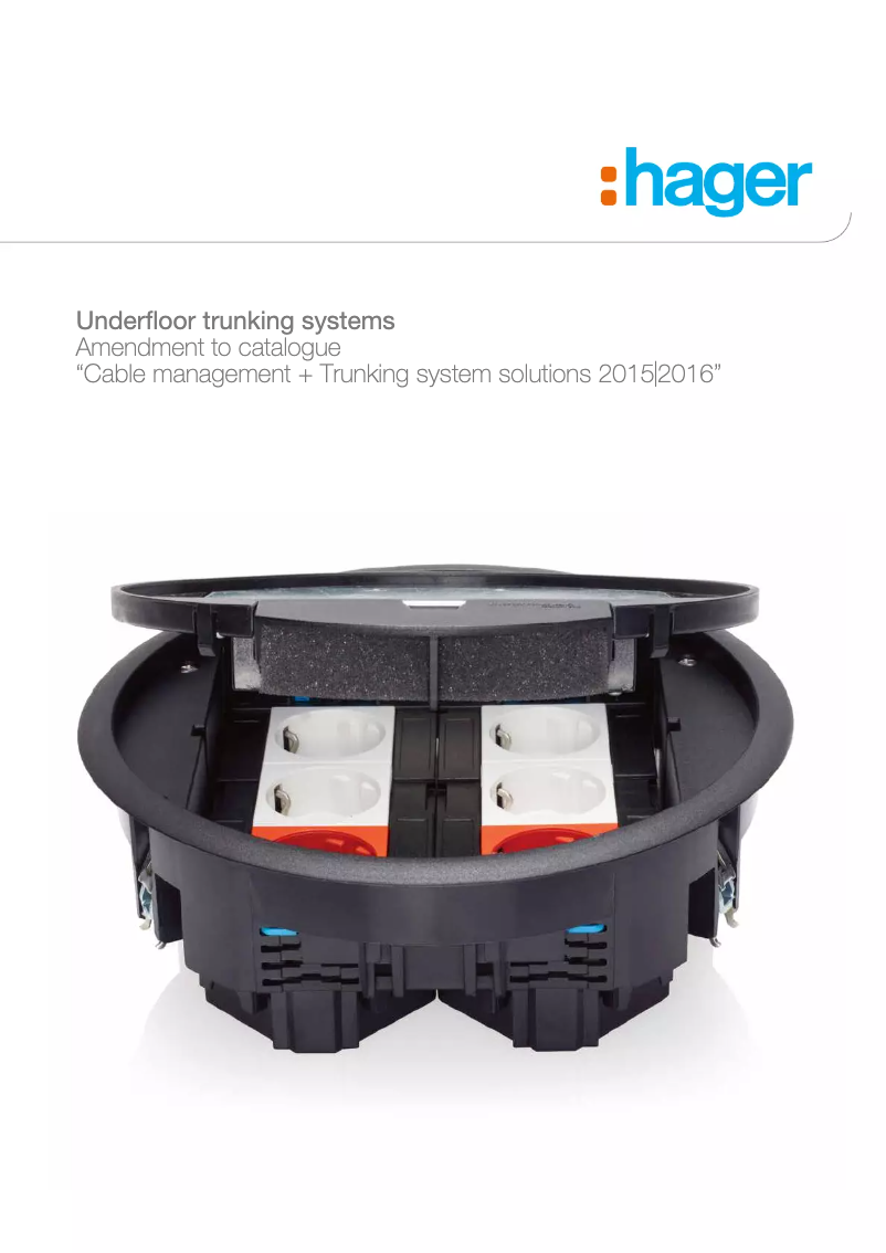 Page 1 of the manual User Manual Hager ESR2336029