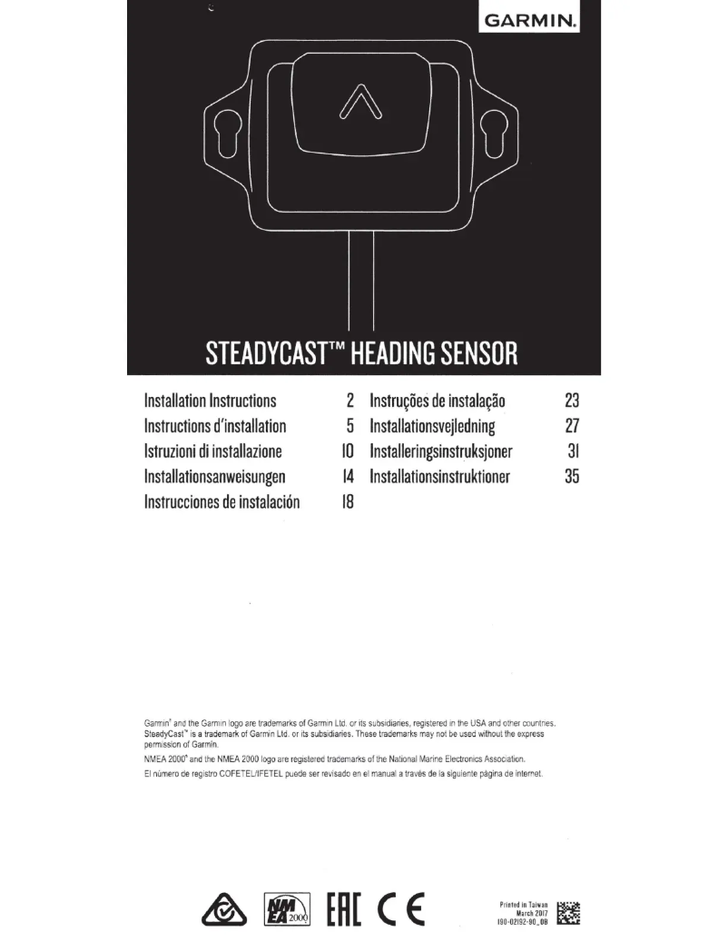 First page image of the manual for SteadyCast