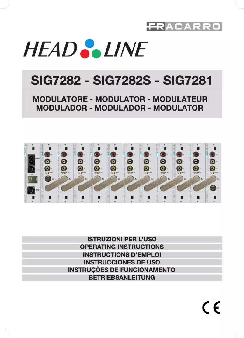 Page 1 of the manual User Manual Fracarro SIG7282