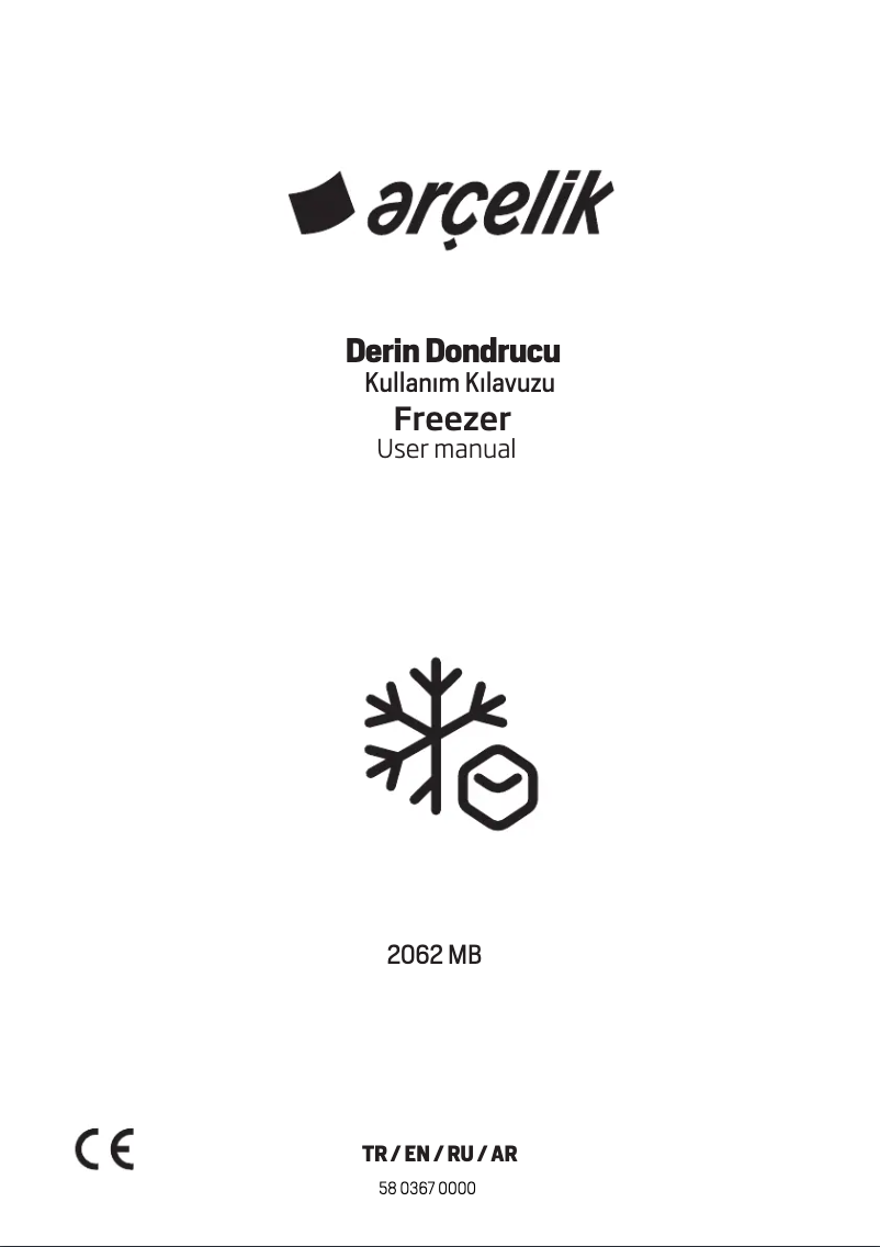 Page 1 of the manual User Manual Arçelik 2062 MB