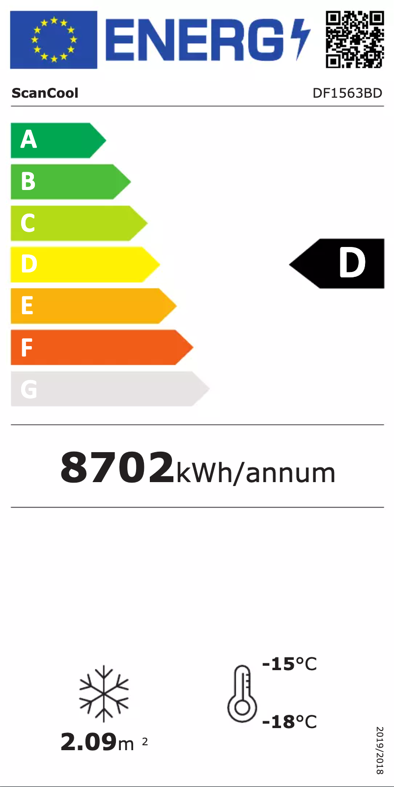 First page image of the manual for DF1563BD