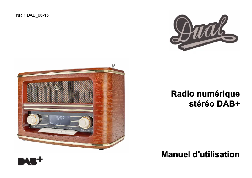 First page image of the manual for NR 1 DAB