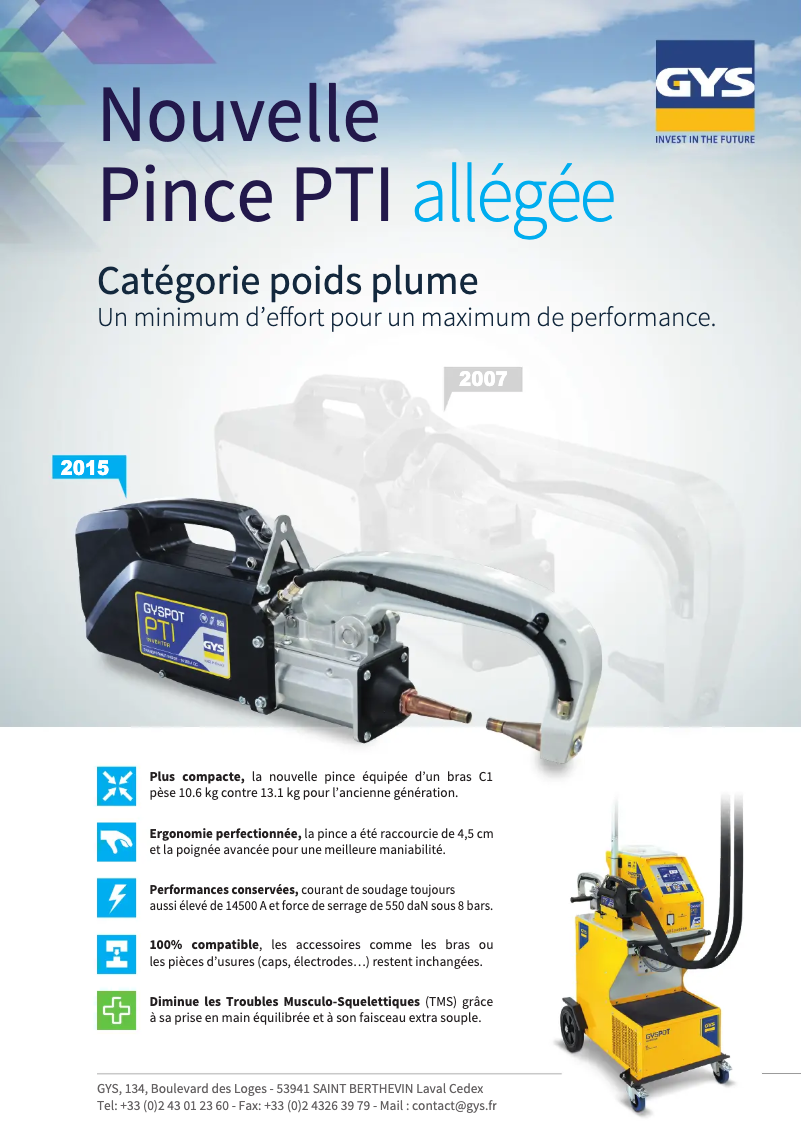 Page 1 of the manual Brochure GYS Gyspot Evolution PTI-S7