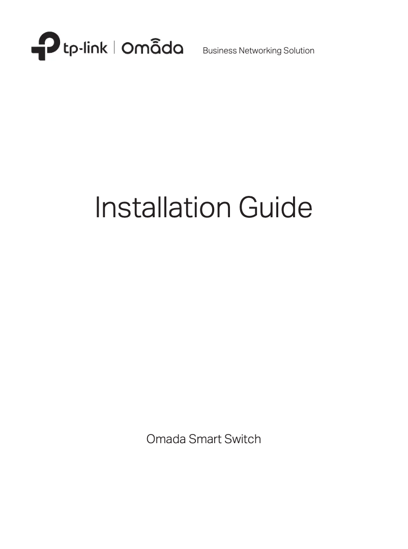 First page image of the manual for TL- SL2428WEB