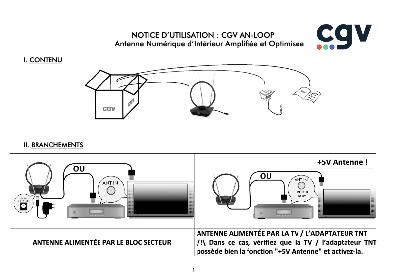 First page image of the manual for AN-Loop