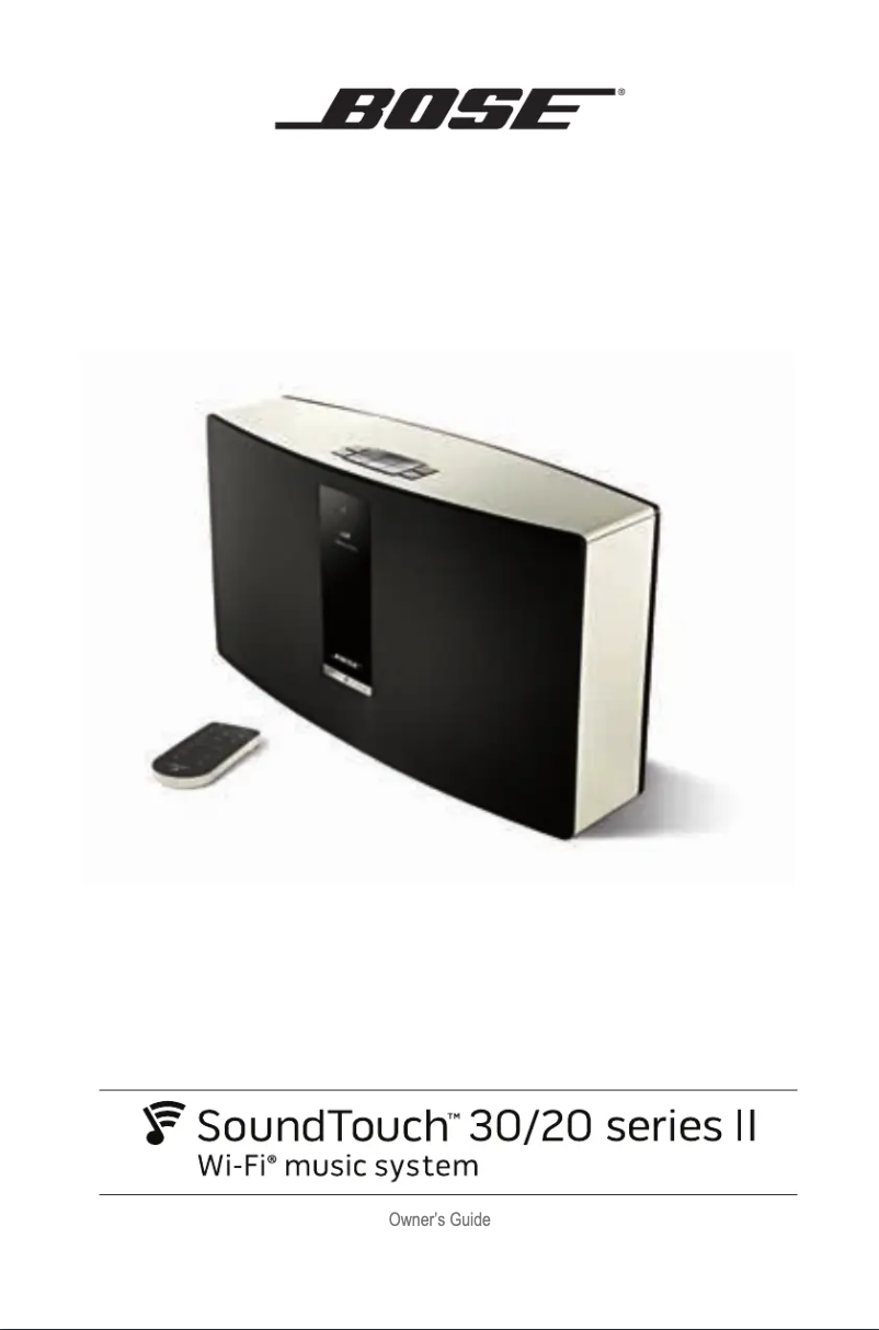 Page 1 of the manual User Manual Bose SoundTouch 30 Series II