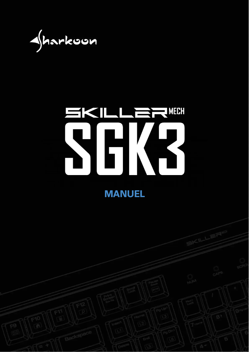 Page 1 of the manual User Manual Sharkoon Skiller Mech SGK3