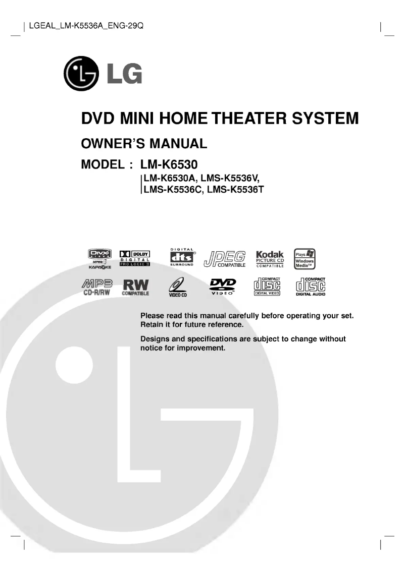 Page 1 of the manual User Manual LG LM-K5536A