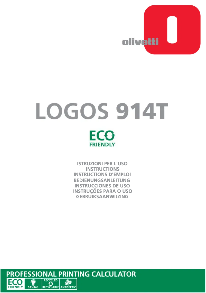 First page image of the manual for Logos 914T
