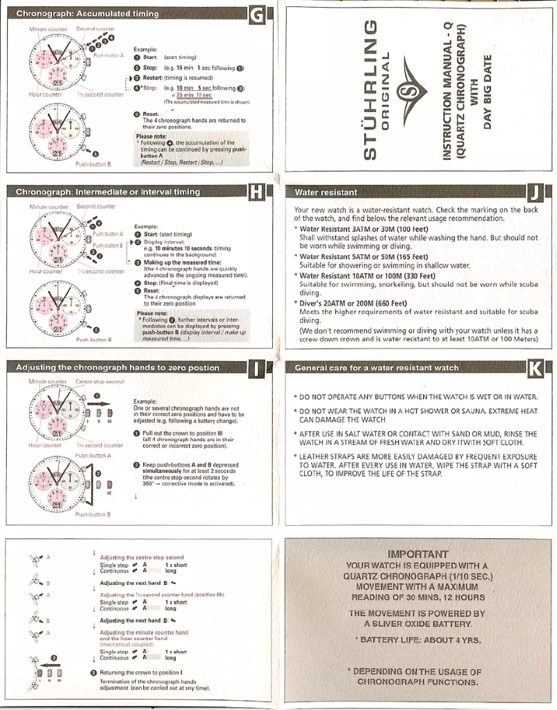 First page image of the manual for Q