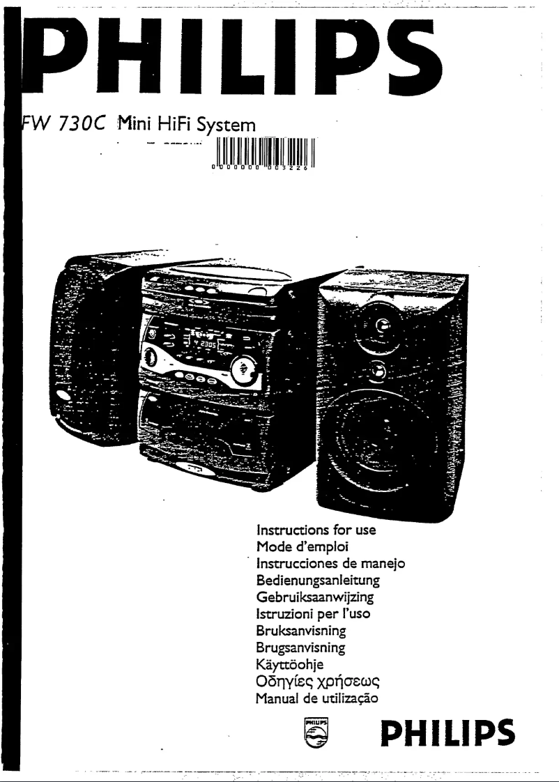 First page image of the manual for FW730C