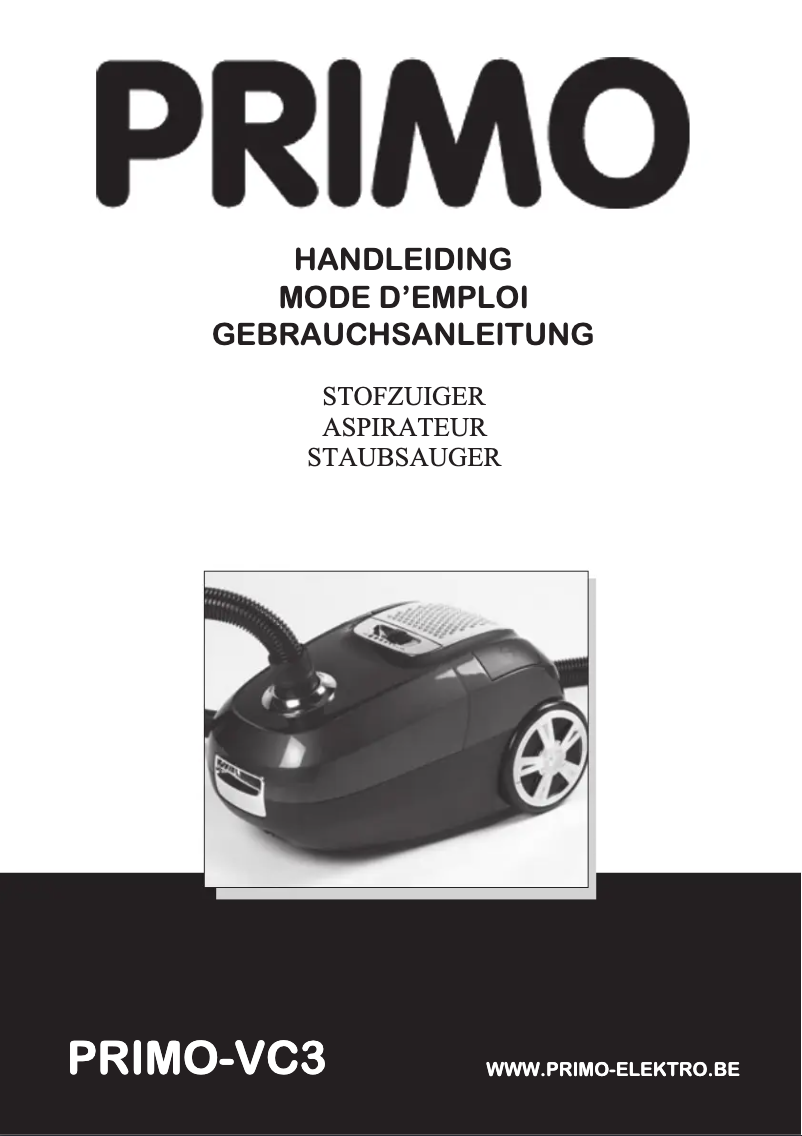 Page 1 of the manual User Manual Primo VC3